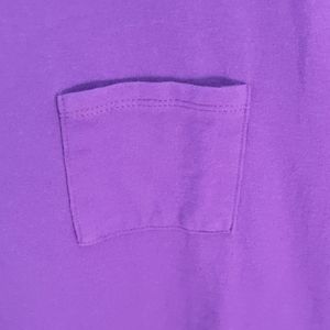 7087 Purple Scoop Neck T-Shirt